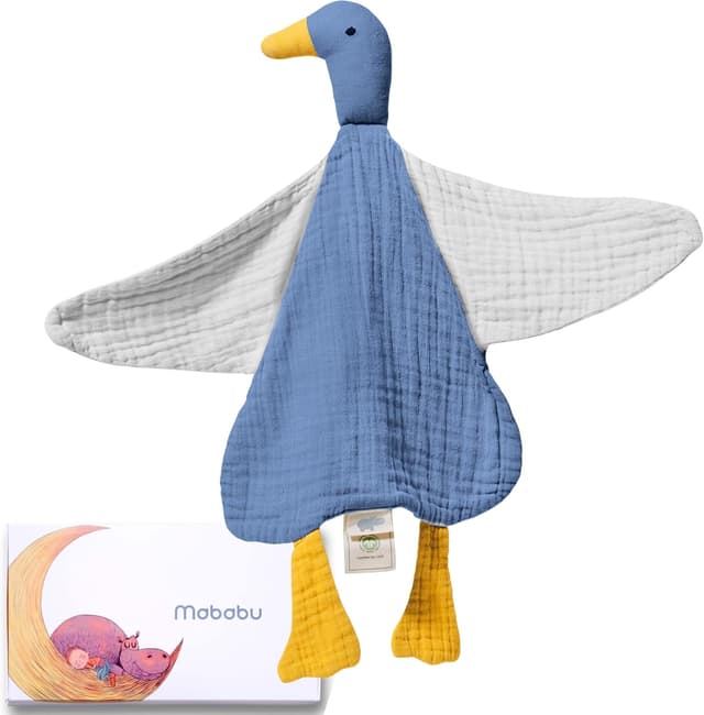 Detalle de Mababu Schmusetuch Baby Musselin Ente 4-lagig