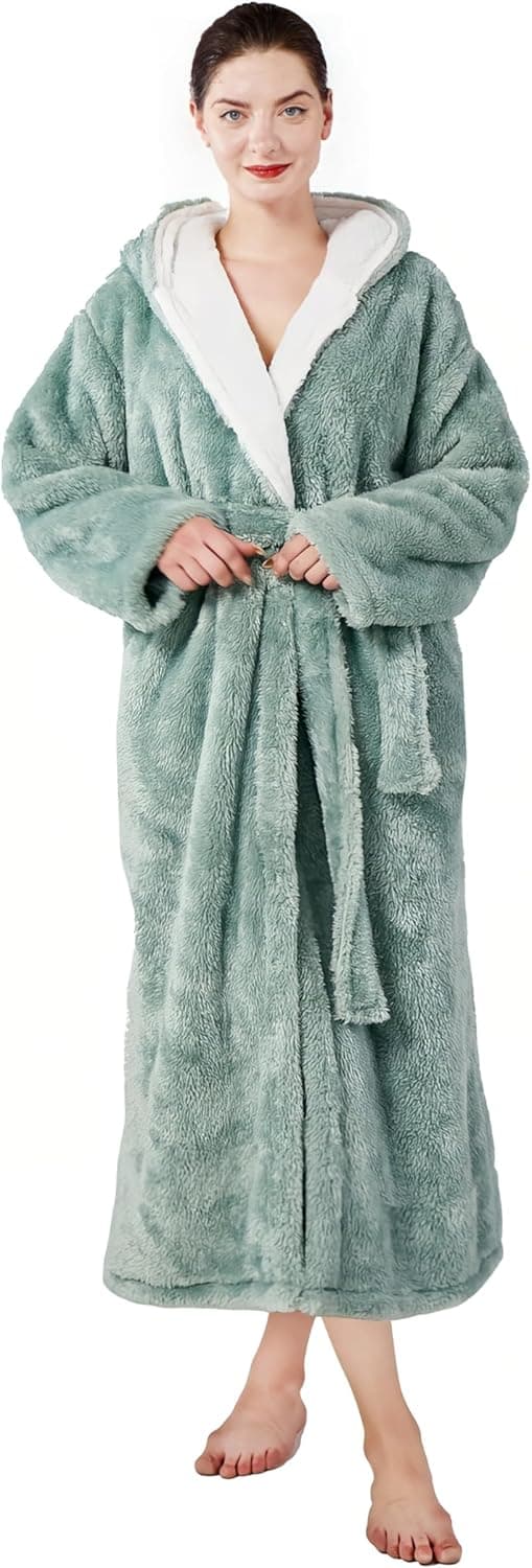 Imagen de Skilydia Women's Hooded Plush Robe 300gsm 🛋 en OfertitasTOP