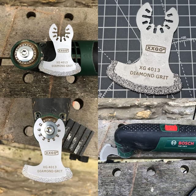 Detalle de XXGO XG3001SU 3-piece grout removal blades for multitool ðŸ›