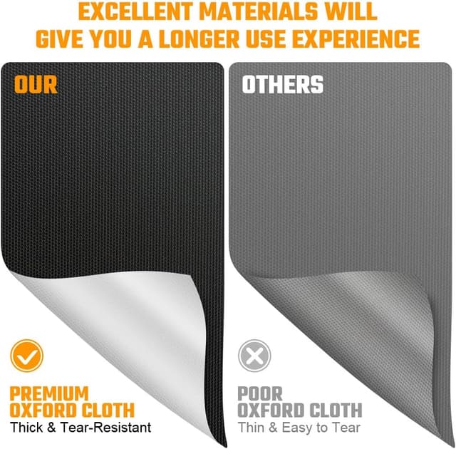 Detalle de flintronic Waterproof BBQ Cover for Gas Grills (76 x 66 x 110cm) – windproof, rip-proof & UV resistant