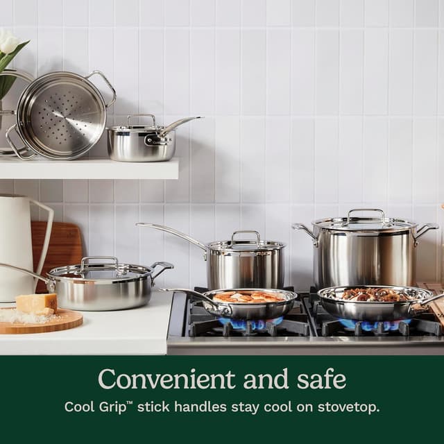 Detalle de Cuisinart MultiClad Pro 12-piece cookware set