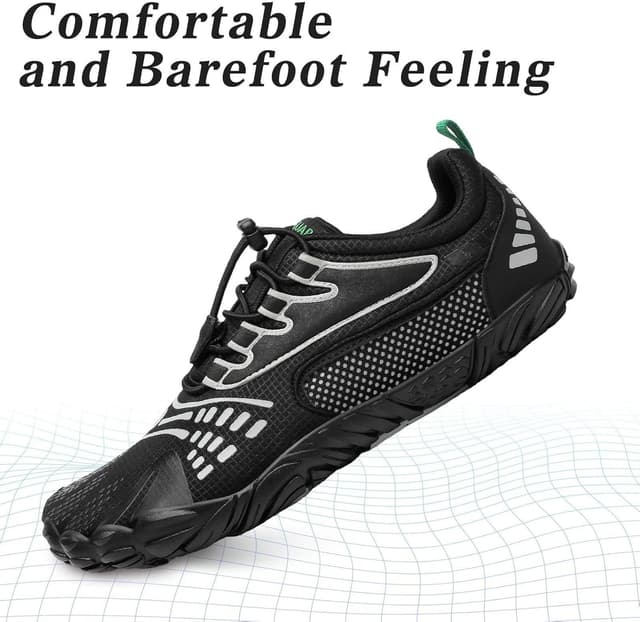 Detalle de SAGUARO Scarpe Barefoot Minimaliste unisex outdoor e indoor, punta larga e suola zero drop