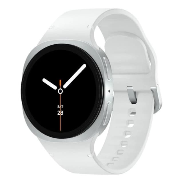 Detalle de Samsung Galaxy Watch8 (SM-L320) WiFi + GPS con NFC, extras de salud y pantalla Super AMOLED en plata