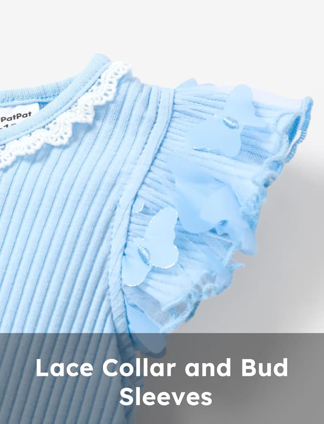 Detalle de Abito da principessa PATPAT con tulle e pom pom per bambina (manica corta)