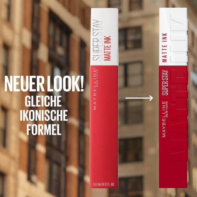 Thumbnail 6 de Maybelline New York Super Stay Matte Ink Lippenstift flüssig 16H, matt & transferresistent (Nuance 15 Lover) – 5 ml