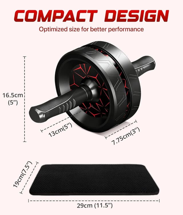 Thumbnail 5 de ROMIX Ab Roller Exercise Wheel 200kg