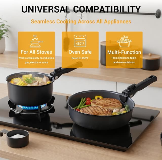 Thumbnail 4 de Ammeloo 18-Piece Ceramic Cookware Set 1.5 qt