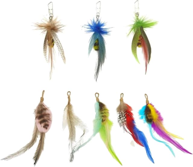 Thumbnail 3 de CYBERNOVA Katzenspielzeug mit Federn 7 Ersatzvögel