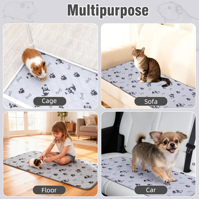 Thumbnail 6 de HOZKUY 2-Pack Guinea Pig Cage Liners & Bedding (28"x56")