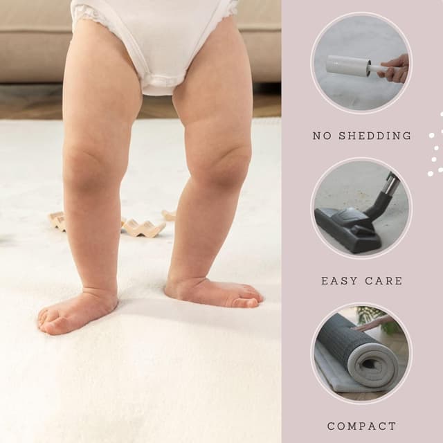 Detalle de Coral Velvet Baby Play Mat 200x150