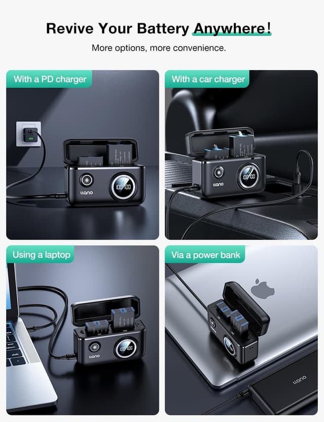 Thumbnail 5 de llano Hero 12 Schnelles Ladegerät 2 Akkus