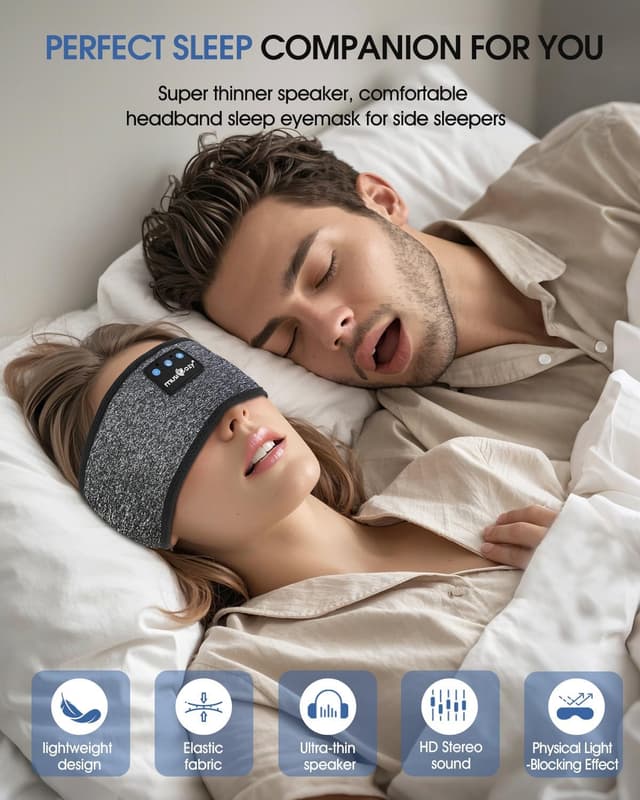 Thumbnail 2 de MUSICOZY Schlafkopfhörer Stirnband 14h Laufzeit