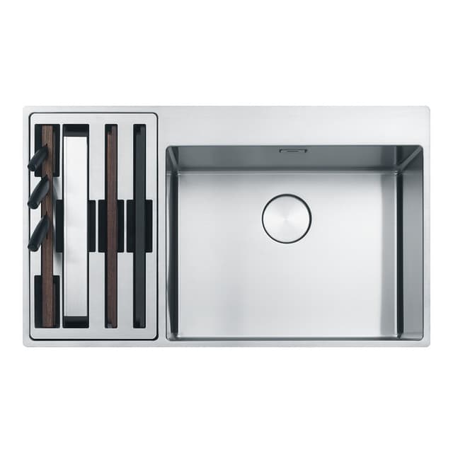 Detalle de Franke Box Center fregadero 1 cubeta derecha 1️⃣