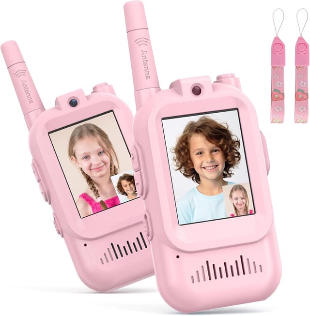 Detalle de Walkie Talkie Niños Videollamada 400 m Rosa