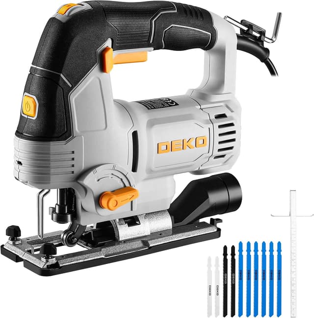 Imagen de DEKOPRO Power Jig Saw 800W with 10 blades 🛠en OfertitasTOP