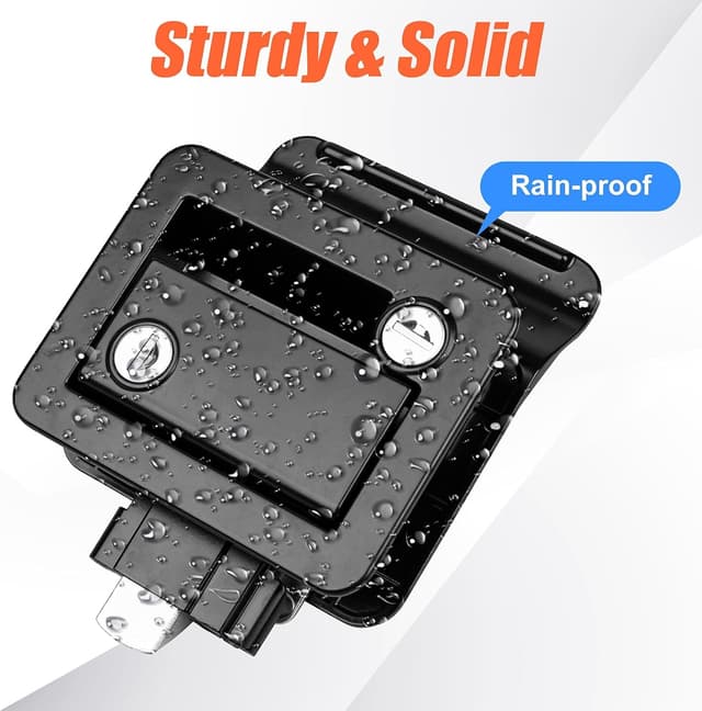 Thumbnail 4 de Siasky Black RV Door Lock Replacement 3.6x2.7" 🔒