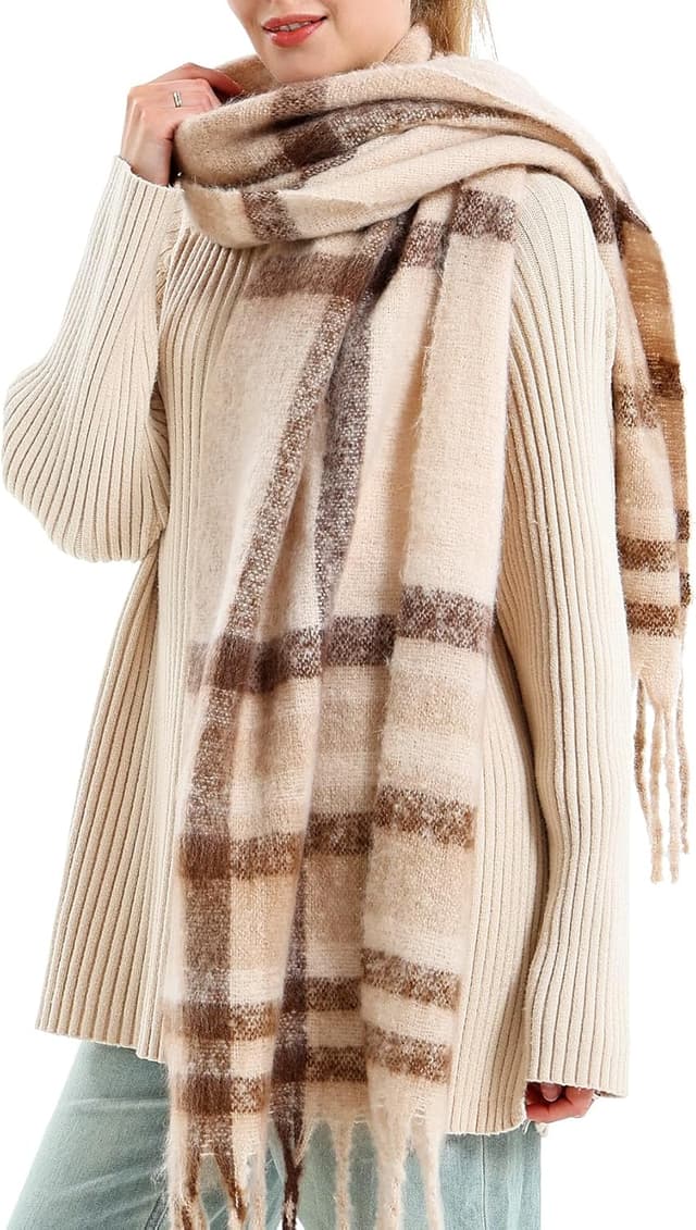 Imagen de Double Couple Vintage Scarfs 70x200cm plaid shawl 🧣 en OfertitasTOP