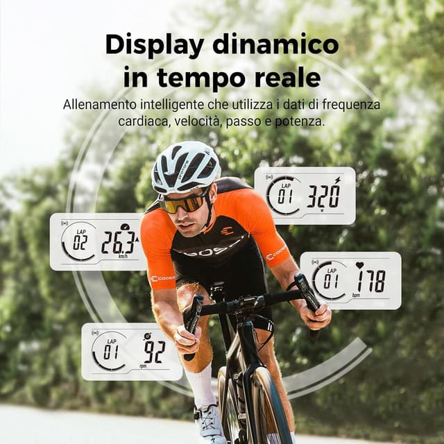 Detalle 2 de COOSPO CS300 ciclocomputer GPS 2,6" per bici