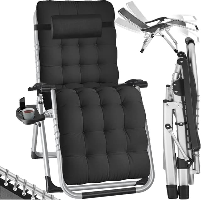 Detalle de tectake Silla Tumbona Plegable para Playa 1 unidad