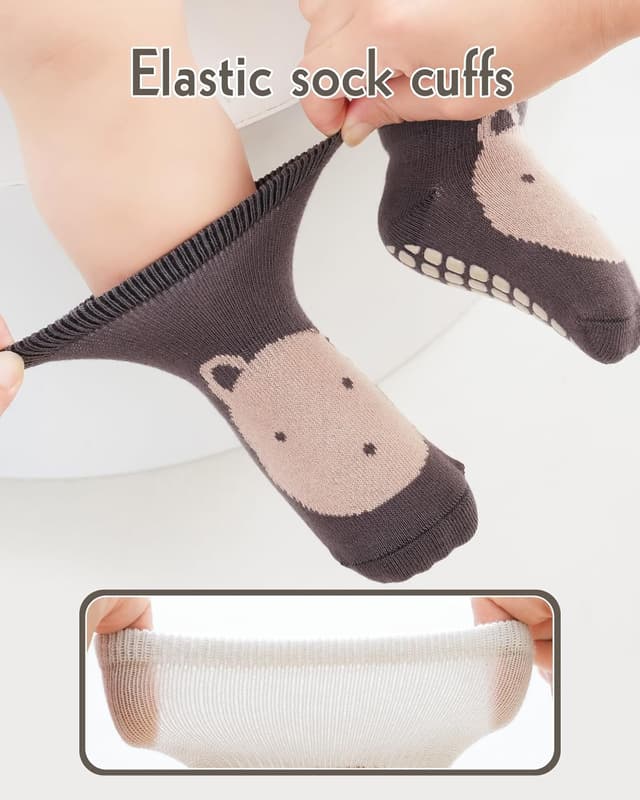 Detalle 2 de Kyopp 5/10 Paar Baby-Socken mit ABS