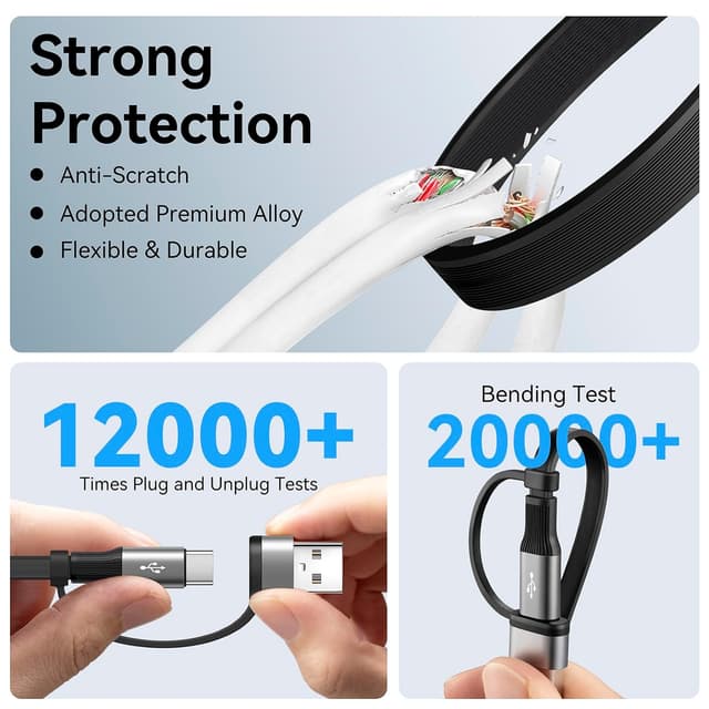 Thumbnail 4 de Minlu Multi Charger Cable 1.2M retractable