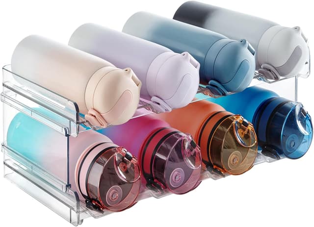 Detalle de Lifewit Stackable Bottle Organizer, 8-Bottle 🫖