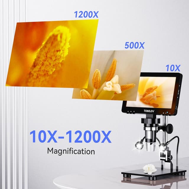 Detalle de TOMLOV DM9 Pro 7-inch digital microscope