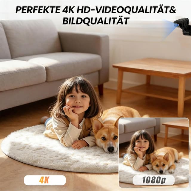 Detalle 2 de Mini Kamera für 4K WLAN Überwachung