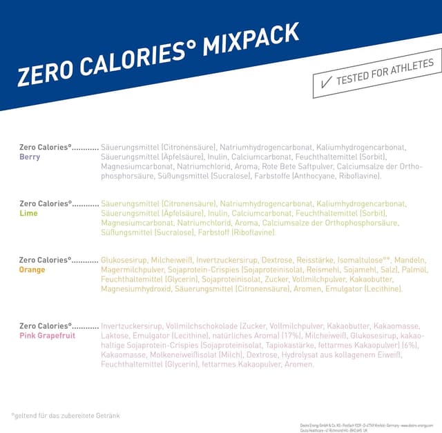 Thumbnail 6 de Dextro Energy Elektrolyte ohne Zucker Mix Pack 4 Sorten 4er Pack 🍹