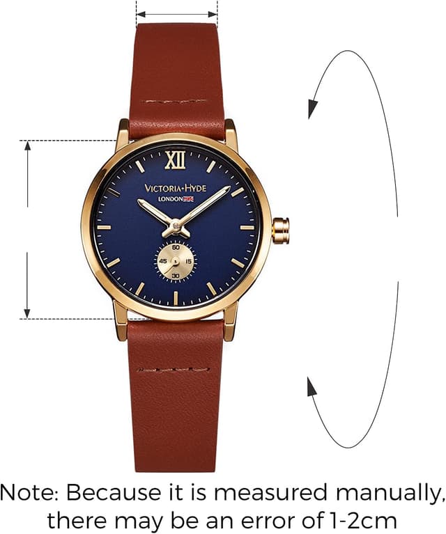 Detalle 2 de VICTORIA HYDE Victoria Hyde orologio analogico da donna in vera pelle, quarzo impermeabile