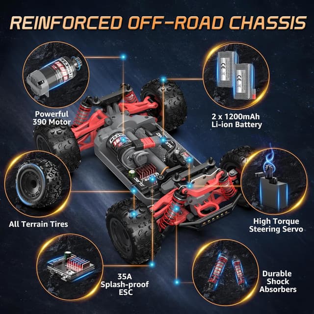 Thumbnail 5 de Scientoy 1/16 RC Car 45 KPH 4WD Offroad