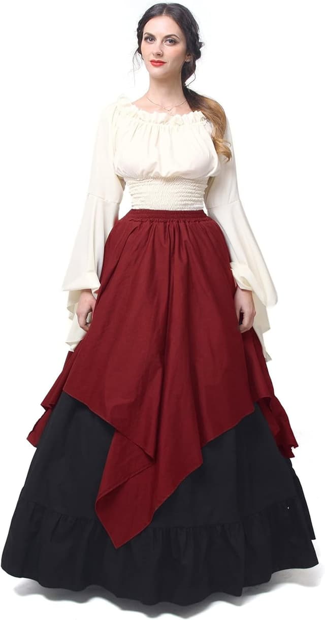 Imagen de Fiamll Renaissance Kleid Damen Maxikleid S 📷 en OfertitasTOP