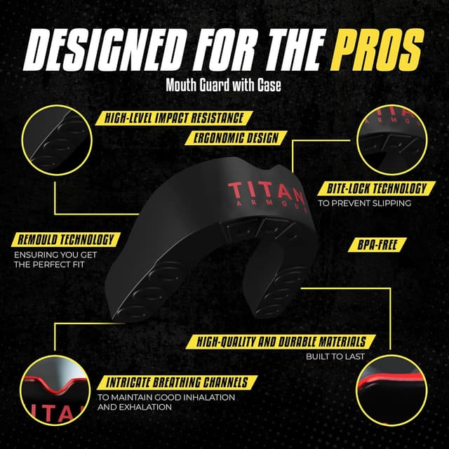 Detalle de Titan Armour Gum Shield with Dual-Layer Tech