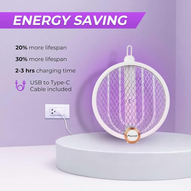 Thumbnail 5 de Aspectek Raqueta eléctrica 1200 mAh