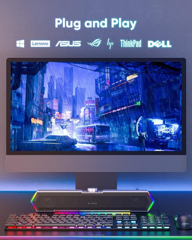 Thumbnail 4 de LENRUE G11 Desktop Speakers