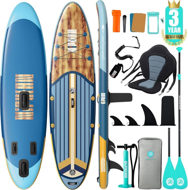 Detalle de niphean Stand-Up-Paddleboard 320 cm inkl. Sitz & Zubehör (bis 200 kg Tragkraft)