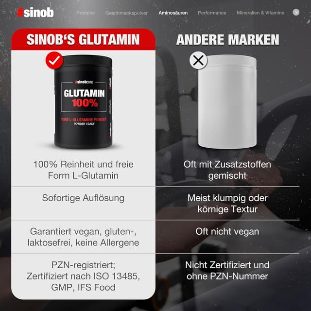 Thumbnail 6 de Glutamin 100% Pulver 500 g đź§Ş