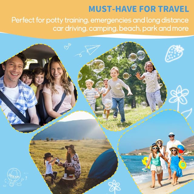 Detalle de ONEDONE Kinder-Töpfchen Baby Pee Pissoir für Jungen – tragbares Pissoir aus Polypropylen (PP), blau