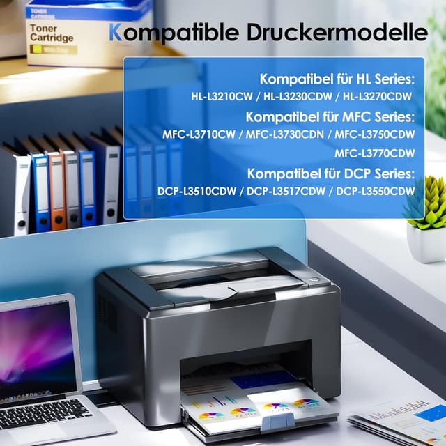 Detalle 2 de NOGIVY TN247 TN-243 CMYK 4er-Pack Toner 🖨