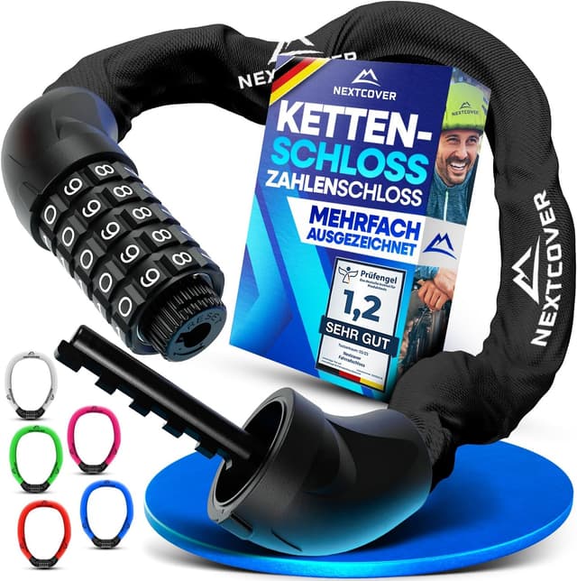 Detalle de NEXTCOVER LockOne Fahrradschloss Zahlencode 90 cm