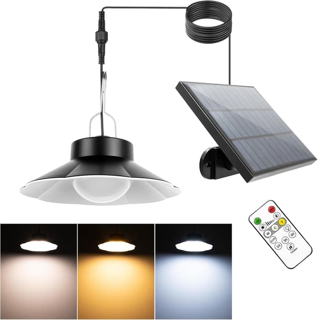 Imagen de Lámpara colgante solar para exteriores IP65 5 m en OfertitasTOP