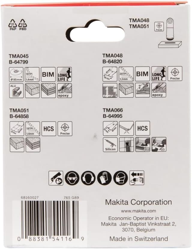 Detalle de Makita B-67505 Multi-Tool Starlock Floor Set