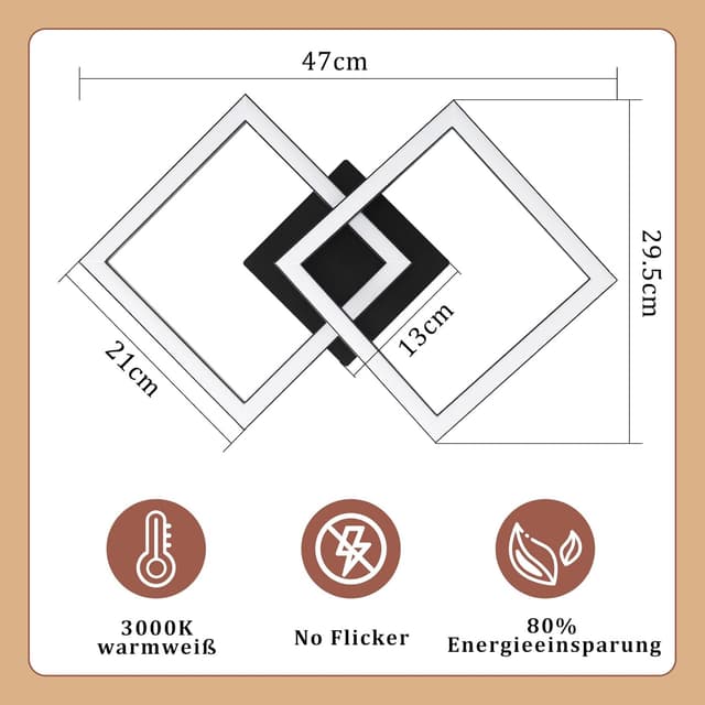 Detalle 2 de Homefire Deckenleuchte 24W LED