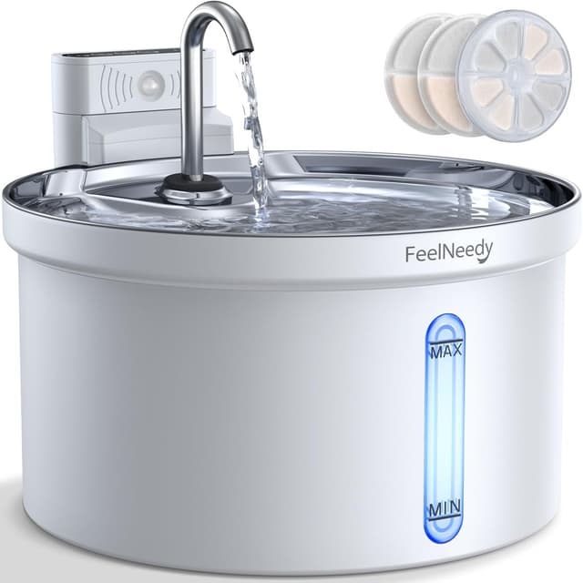 Detalle de FEELNEEDY 3,5L Katzenbrunnen kabellos 🐱