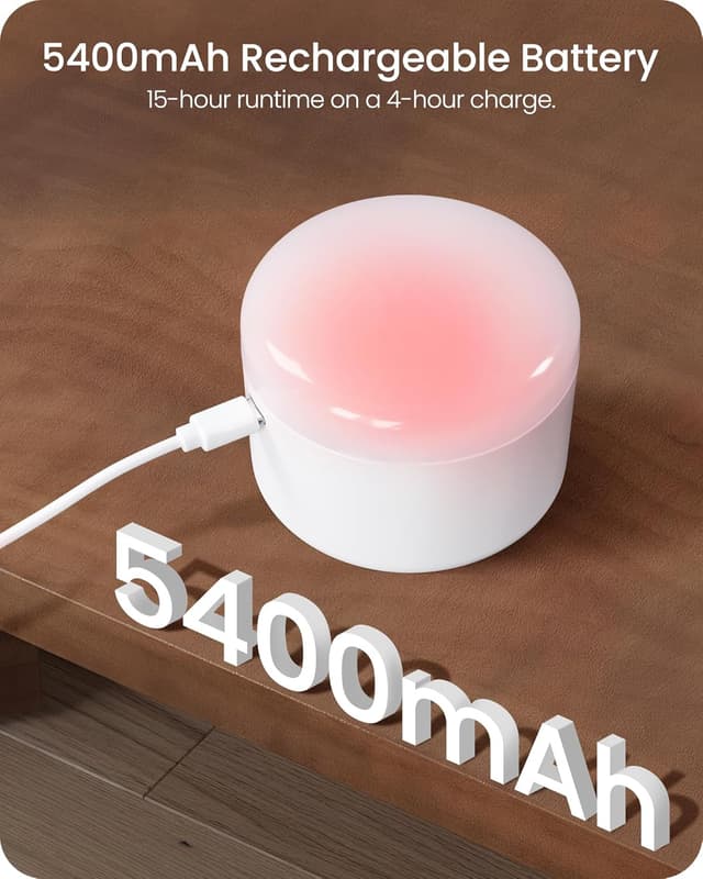 Detalle de GOEBLESON E27 rechargeable LED bulb 5400mAh