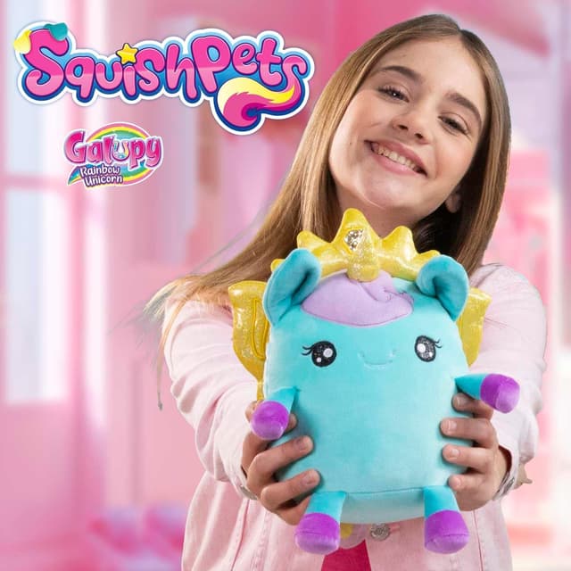 Thumbnail 2 de SquishPets Galupy Rainbow Unicorn Zoey 19 cm