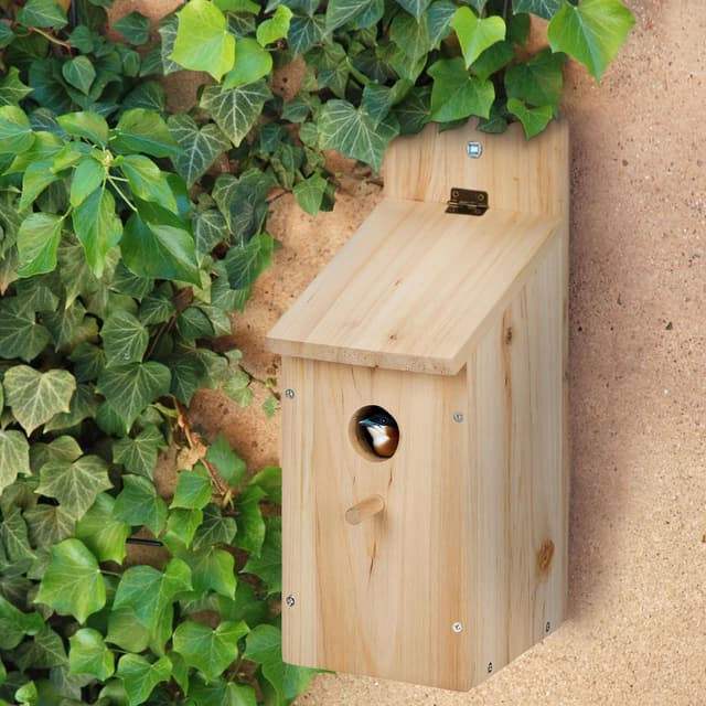 Detalle 2 de Nichoir d’extérieur pour oiseaux à assembler Relaxdays – trou d’envol de 32 mm