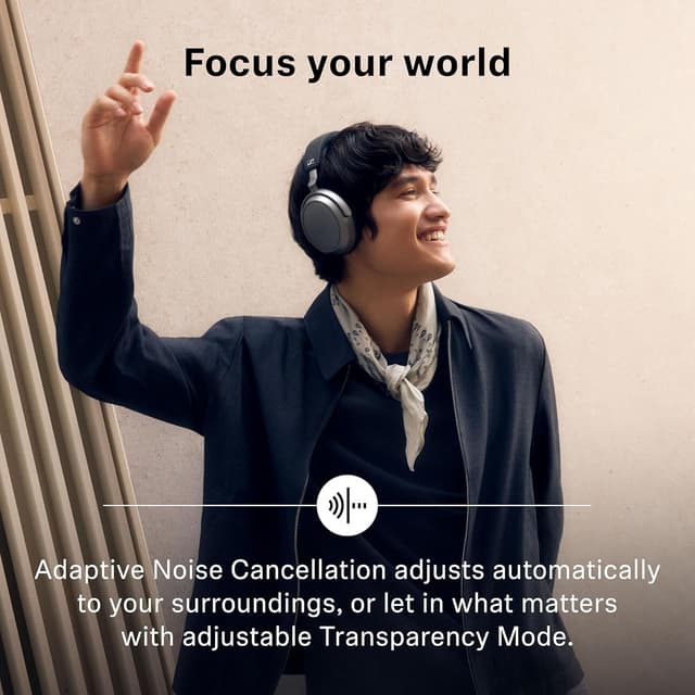 Detalle 2 de Sennheiser Momentum 4 wireless ANC headphones