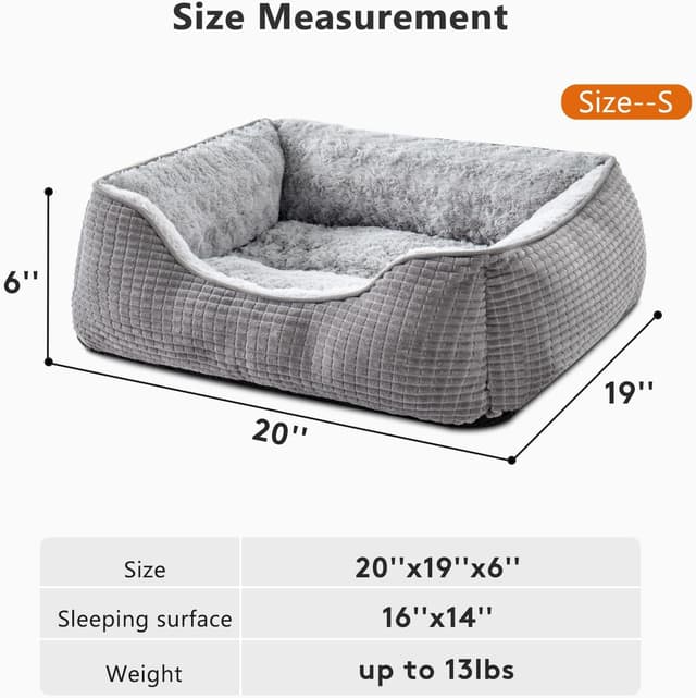 Detalle 2 de JOEJOY calming dog bed 51x48x15 cm