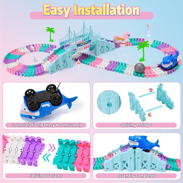 Thumbnail 4 de MOMSIV Race Track Toy for 3–7 year olds